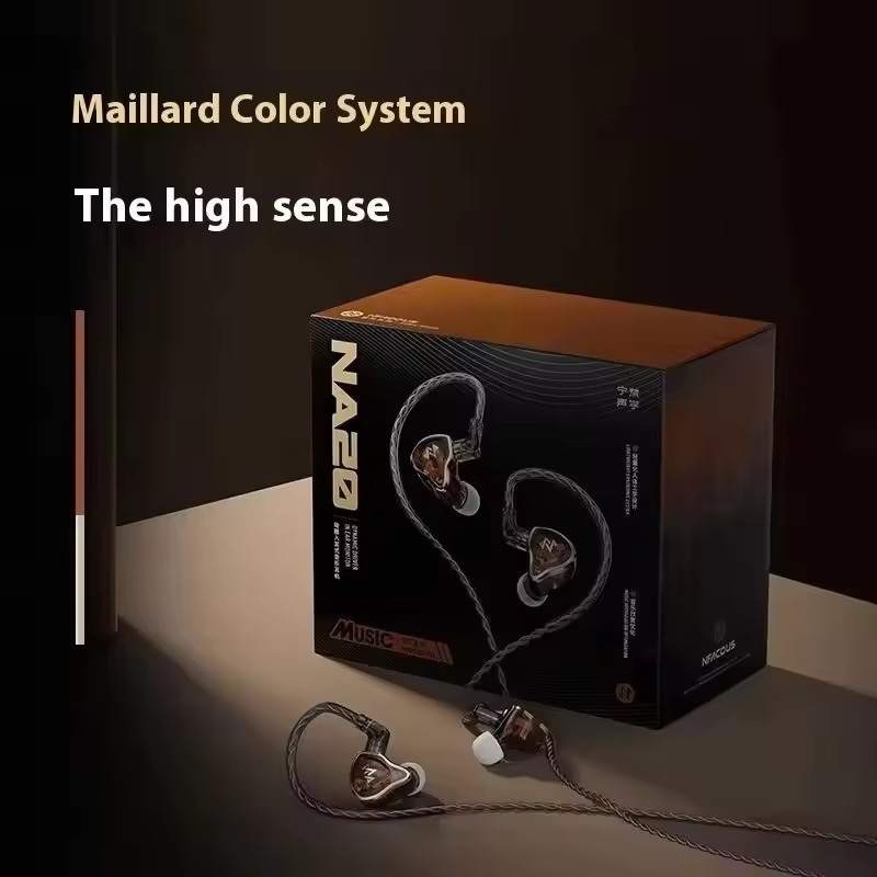 NFAudio NFACOUS NA20 Wired Headphones In Ear HiFi Earphone Dual Cavity Dynamic