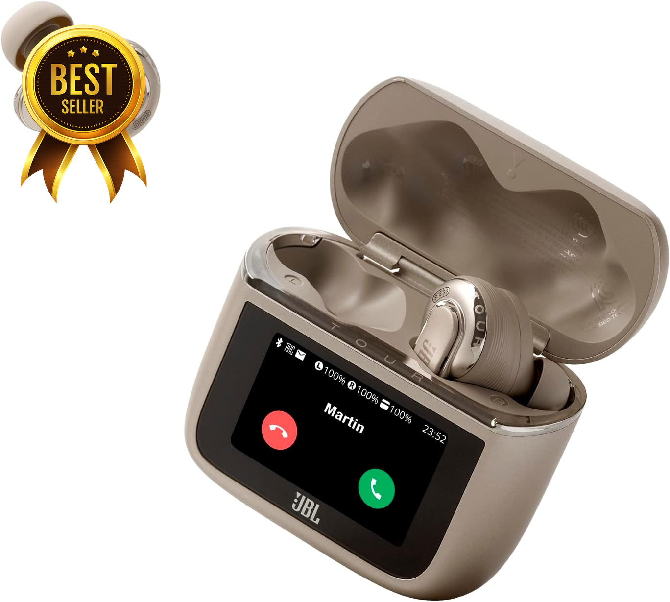 True Wireless Noise Cancelling Earbuds Smart Charging Case Spatial 360 Sound Lat