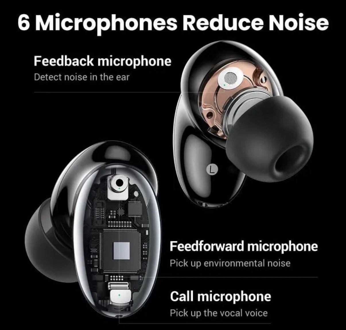 [FAST SHIP] UGREEN HiTune X6 Wireless Noise Canceling Headphones Bluetooth 5.1