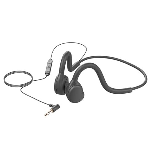 Air Conduction Open Ear Headphones 3.5Mm Wired Headphones & Built-In Microphone