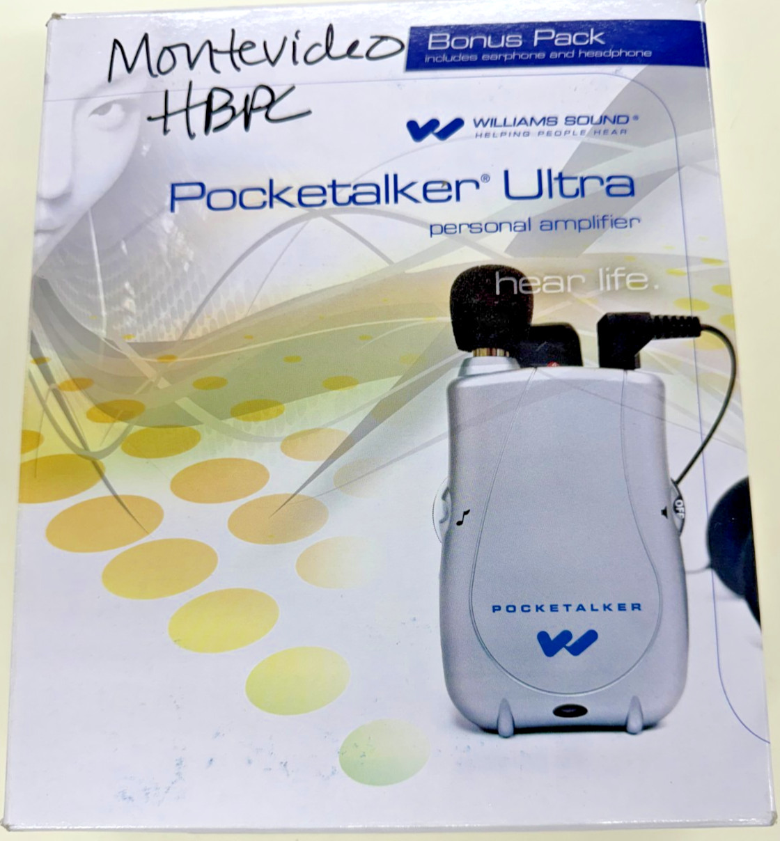 Williams Sound Pocketalker Ultra Personal Sound Amplifier PKT D1 EH