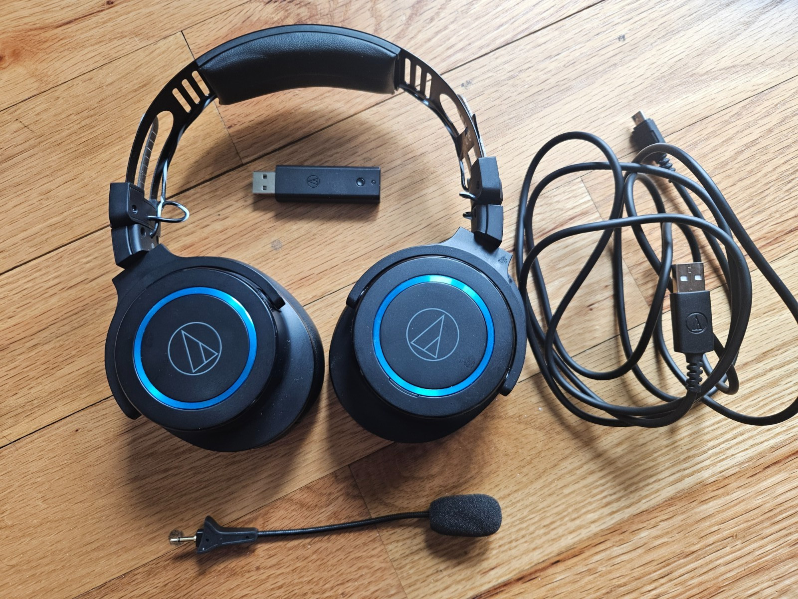 Audio-Technica ATH-G1WL Wireless Gaming Headset Black Blue USB Boom Mic