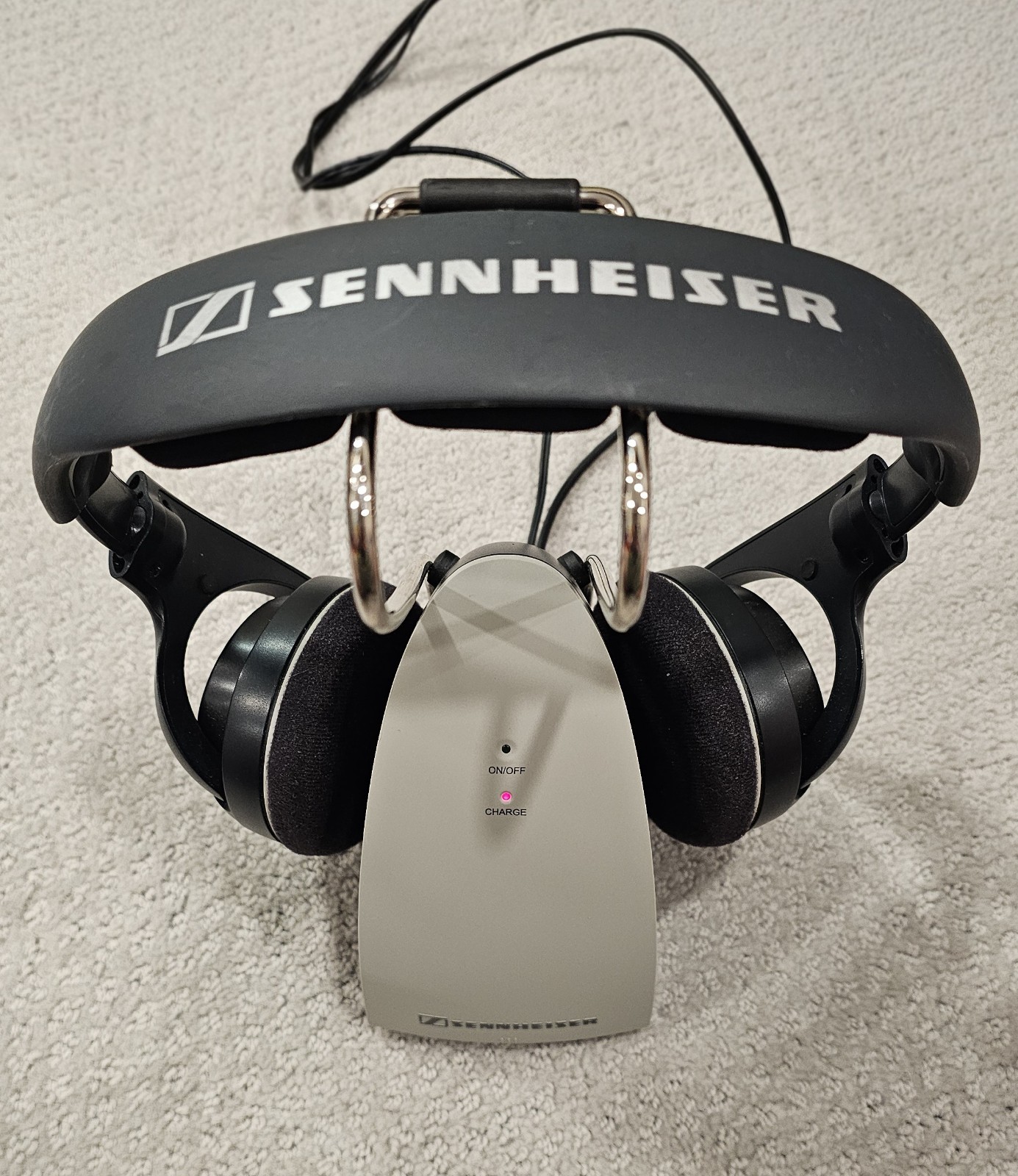 Sennheiser HDR 120 II Wireless RF Headphones Rechargeable w TR 120 II Base