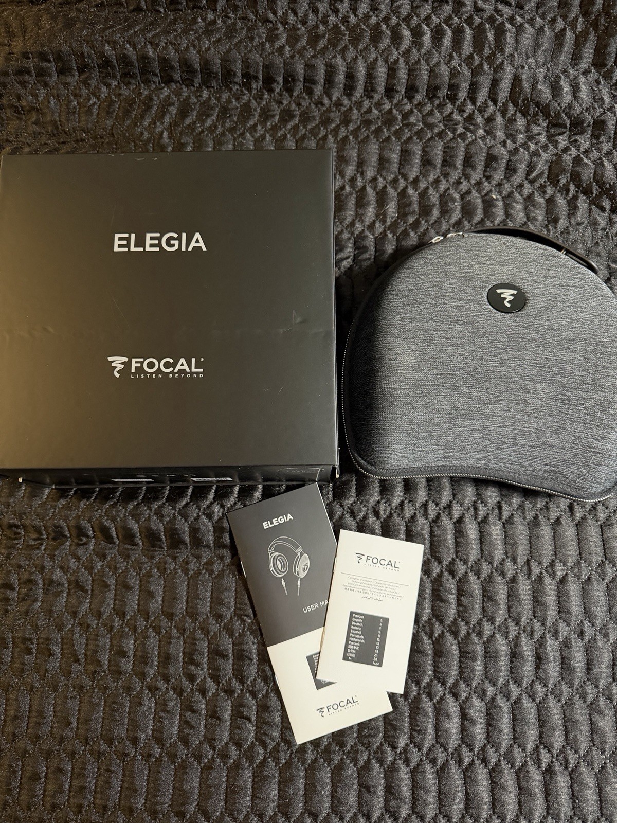 Focal Elegia – Over the Ear Wired Audiophile HiFi Headphones – Black and Silver