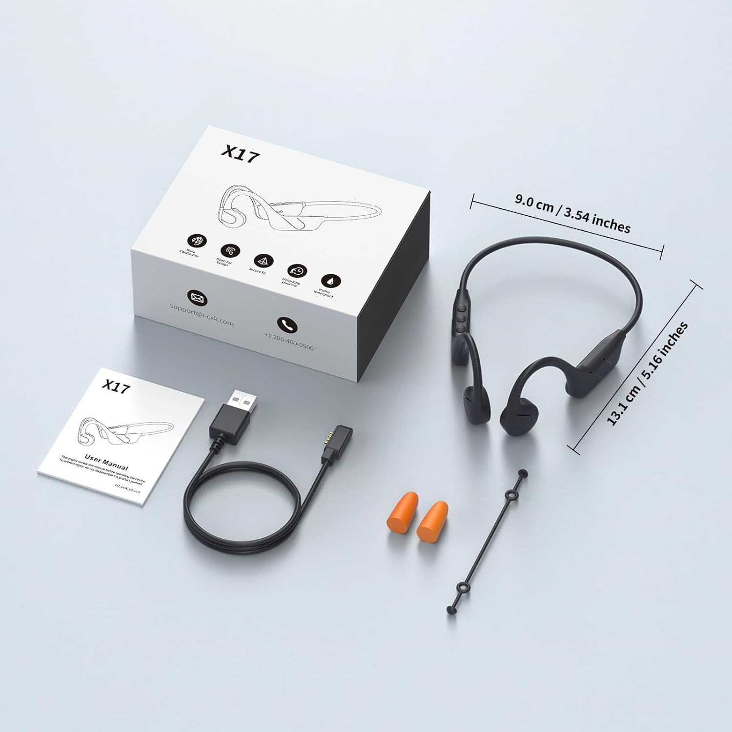 Bone Conduction Headphones IPX8 Waterproof Swimming Headphones for Gym | Bluetoo