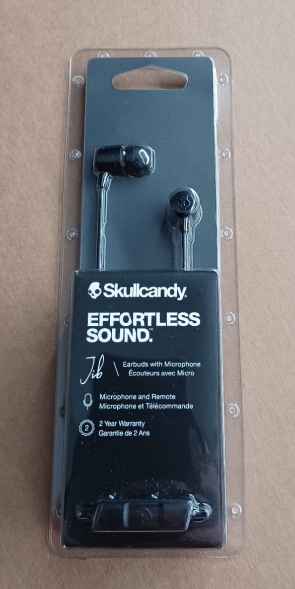 Skullcandy Jib Earbuds with Microphone and Remote Choose Black or White NEW