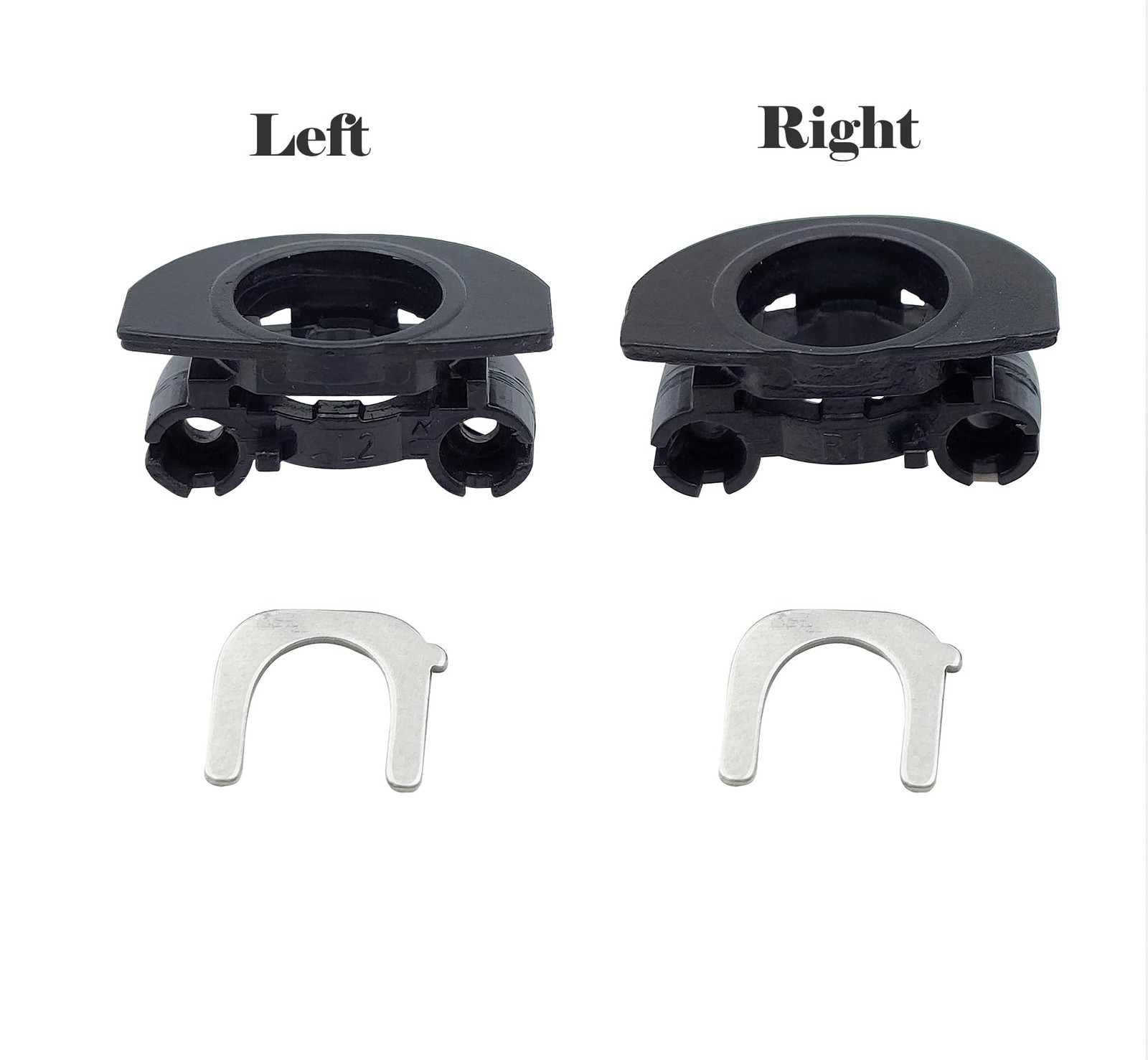 Knomix Left & Right Plastic Hinge Swivel + XM4 Metal Lock Groove Replacement