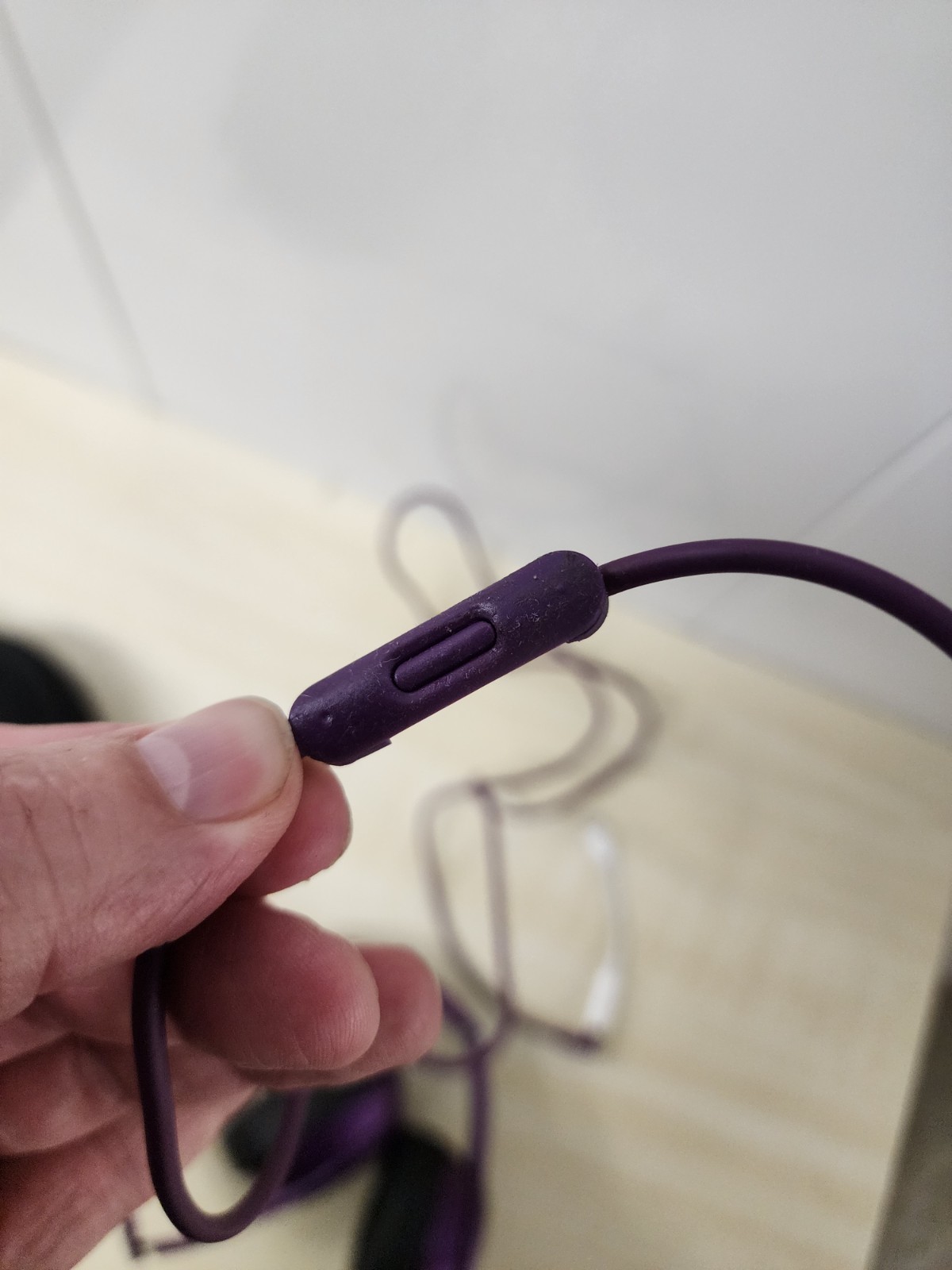Beats Solo Wired Headphones Purple Used with case