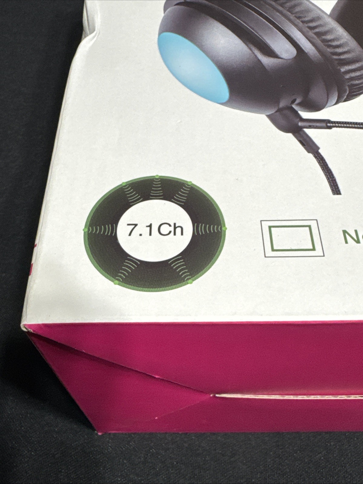 KUQIRMAOERJI Cat Ear Color Wireless Headphones Black 6 Flash Modes