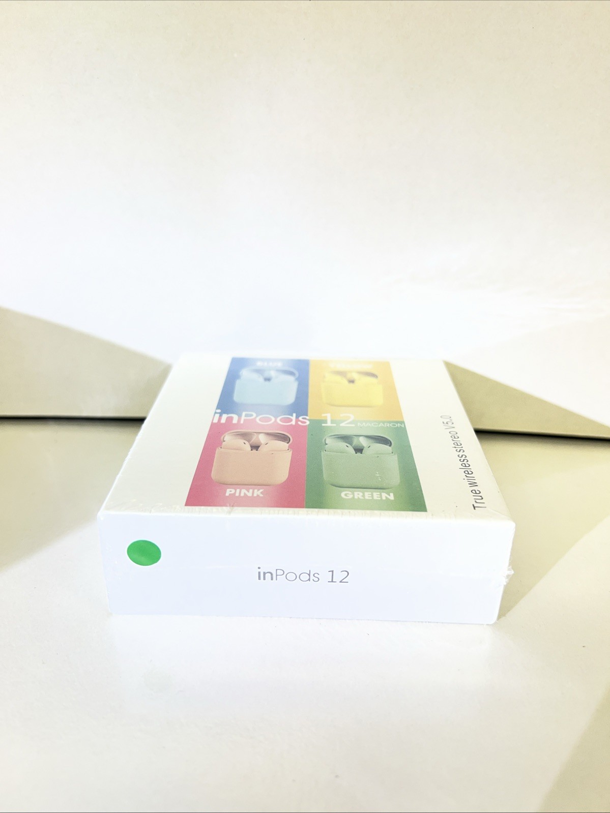 inPods 12 simple “True Wireless Stereo V5.0” Bluetooth Earbuds Green & Sealed