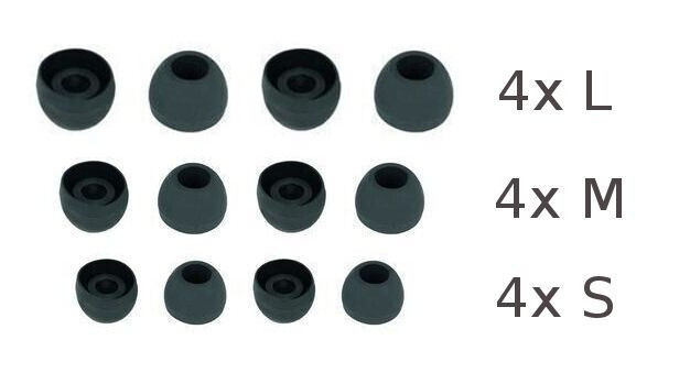 12x/24x Replacement Ear Tips for Sony WF-C700N/C500,WI-C100/C200/C310/XB400/1000X