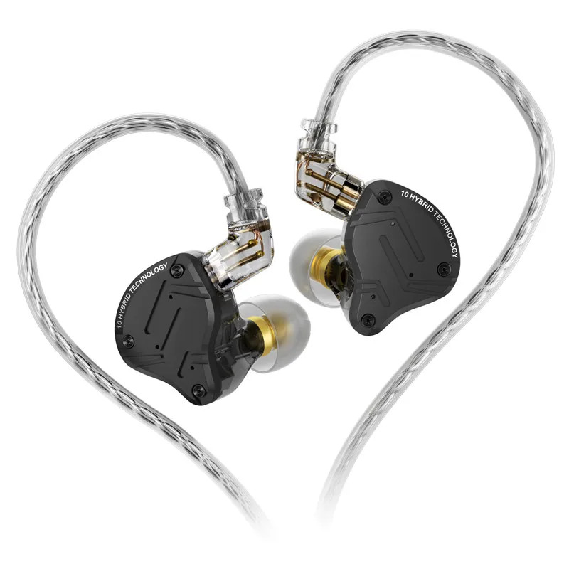 KZ ZS10 Pro X Wired HiFi In-Ear Earphones 1DD+4BA Bass Monitor with Mic
