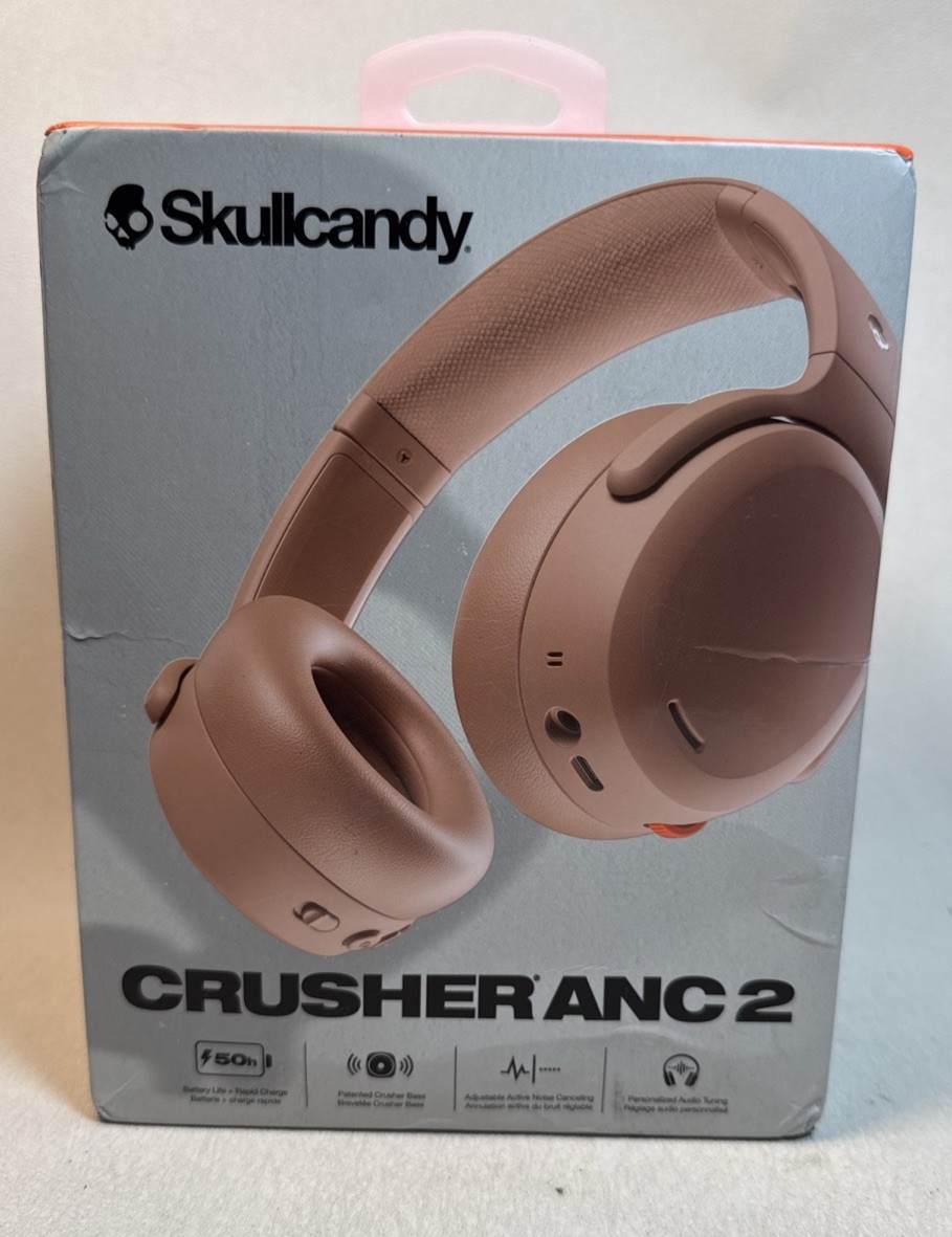 Skullcandy Crusher ANC 2 Wireless Over-Ear Bluetooth Headphones – PRIMER – NEW