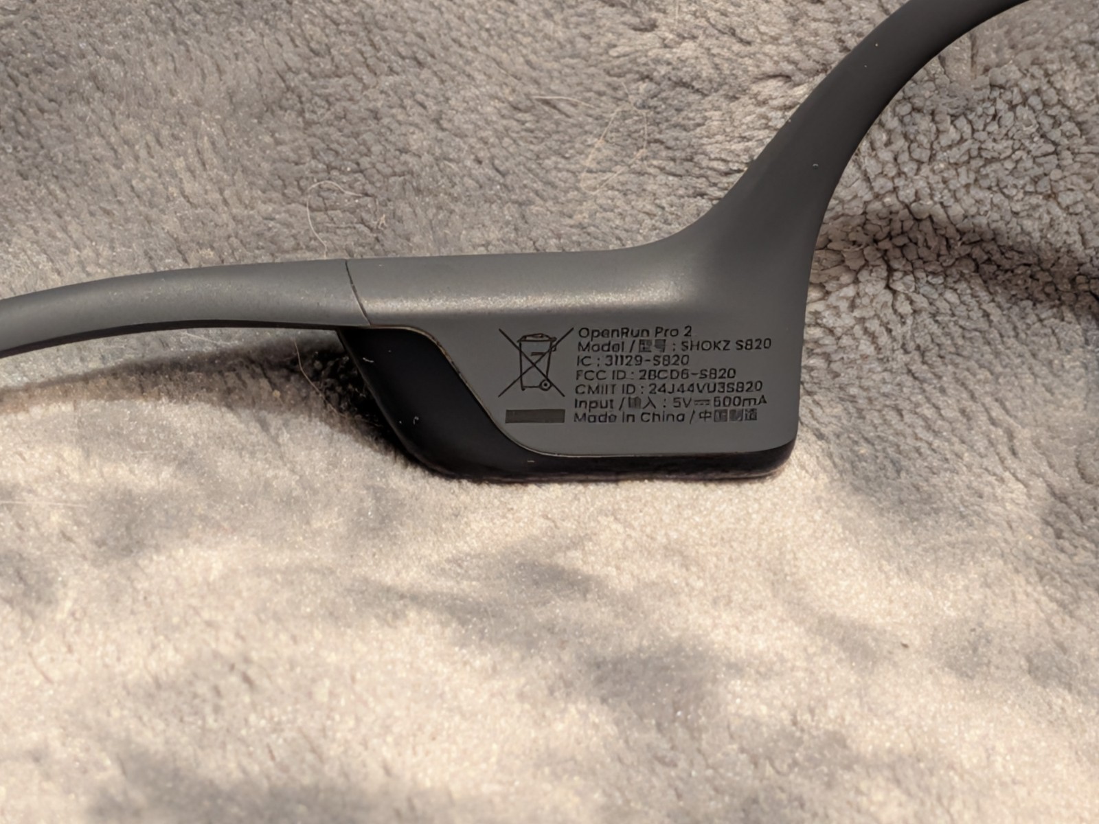 Shokz OpenRun Pro 2 Bone Conduction Wireless Headphones S820 Black