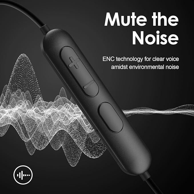 150H Playtime Wirless Bluetooth Earbuds w/Mic in-Ear Magnetic Neckband Earphone