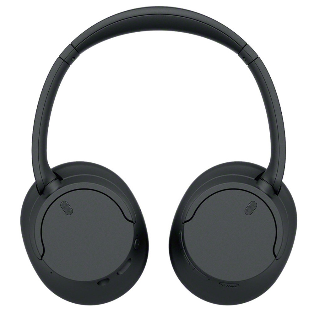 Sony Wireless Noise Cancelling Headphone Black with Wood Headphone Display Stand