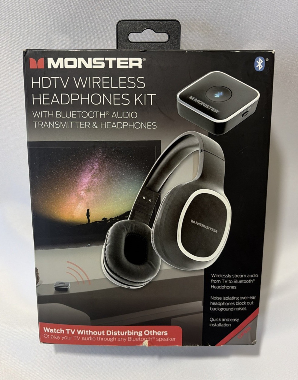 Monster MTH9-1001-BLK Wireless Bluetooth Headphones – Black