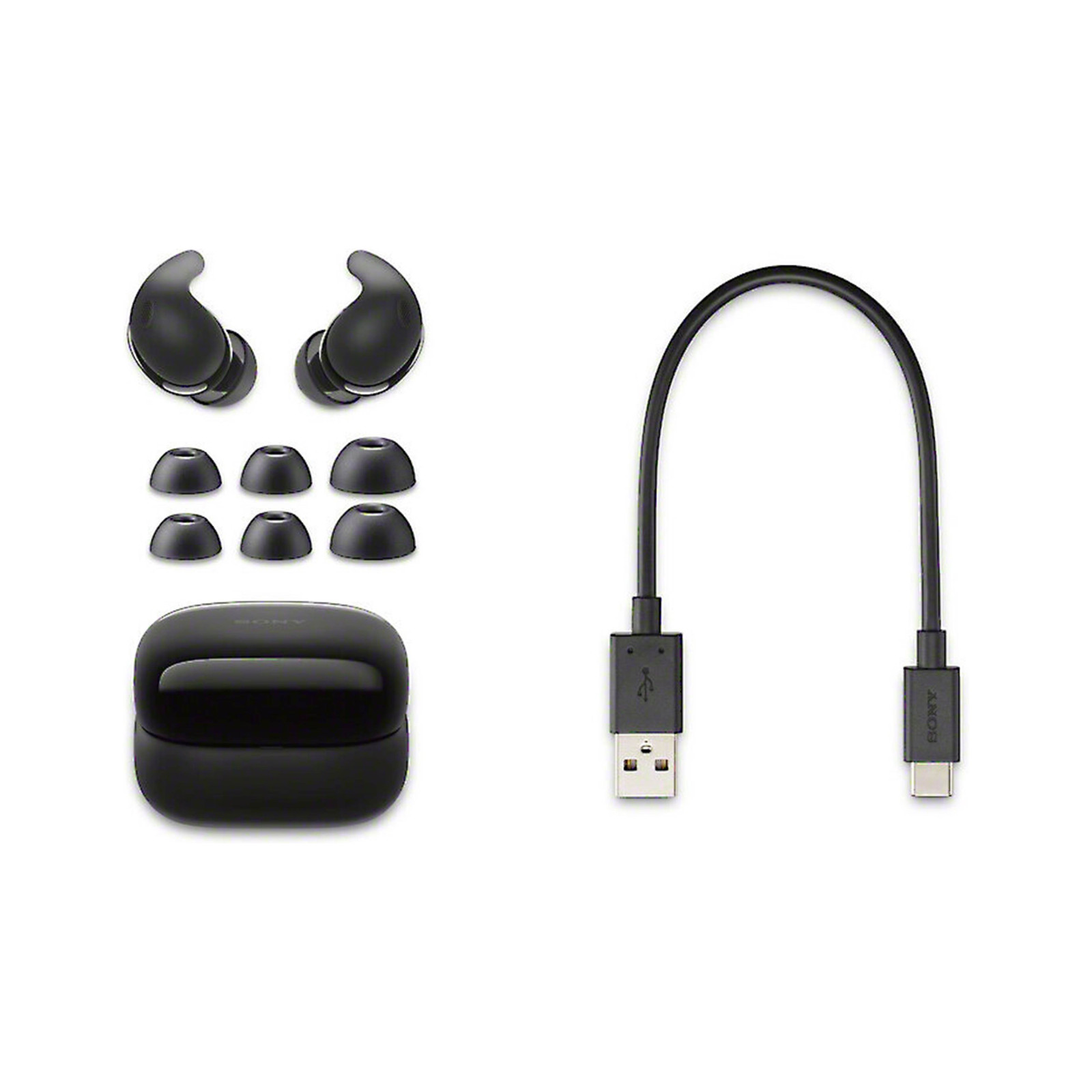 Sony LinkBuds Fit Truly Wireless Noise Canceling Earbuds (Black)