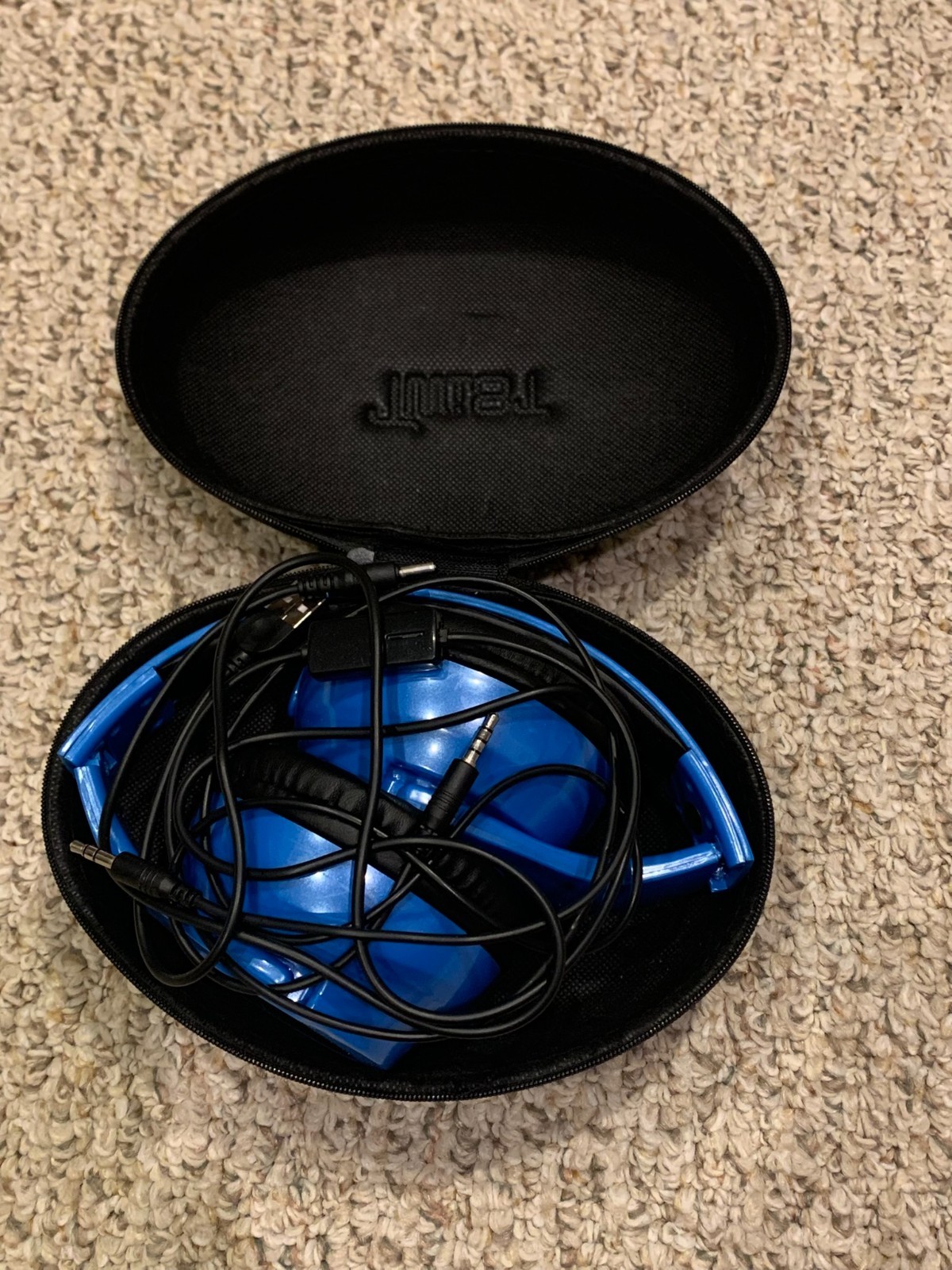 Twist HYRBRID Headphone/Speakers (Blue), Case, USB & Mic Cords