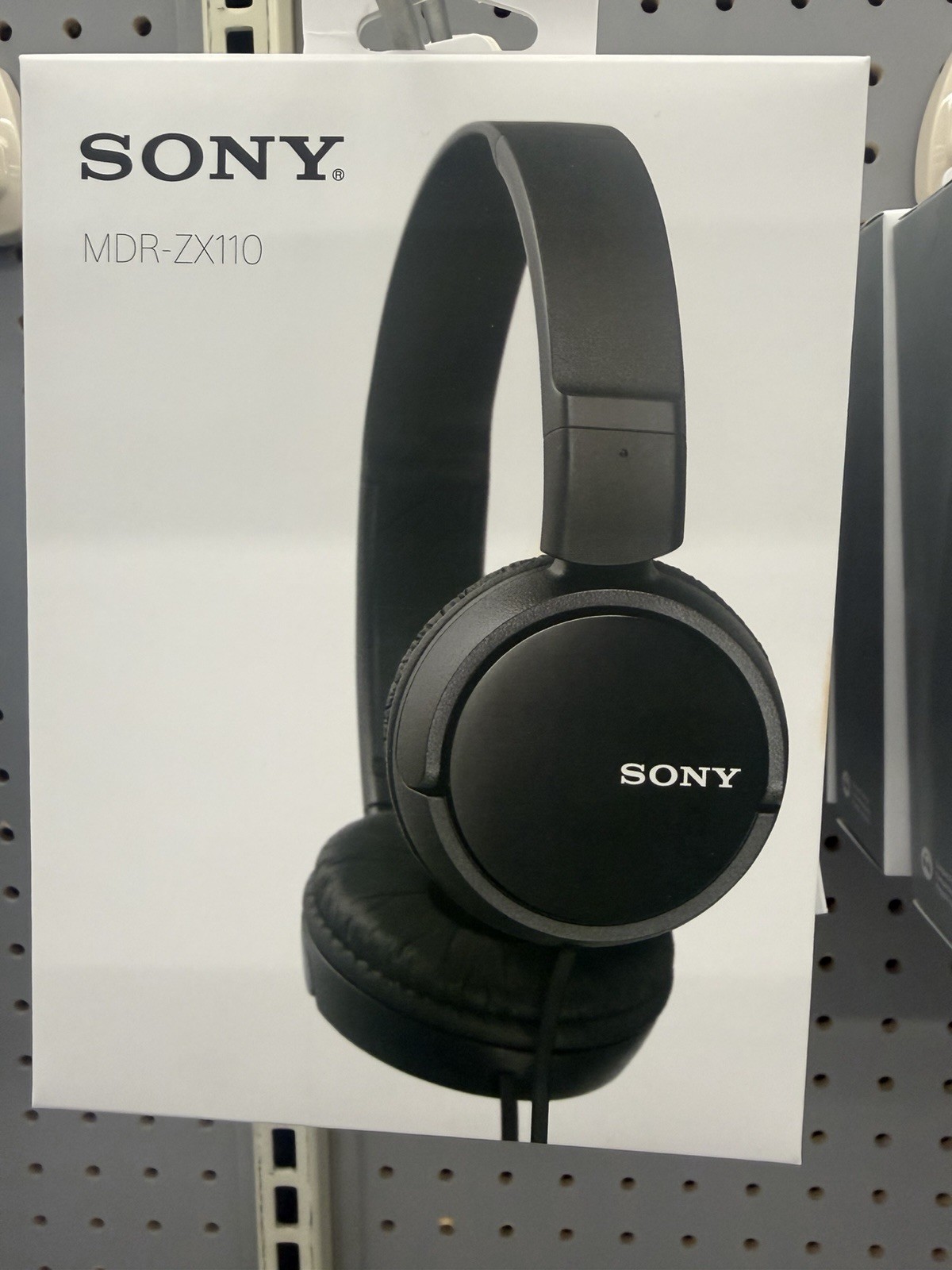 Sony MDR-ZX110 Headband Headphones Black 30mm Foldaway Tangle-Free 3.5mm