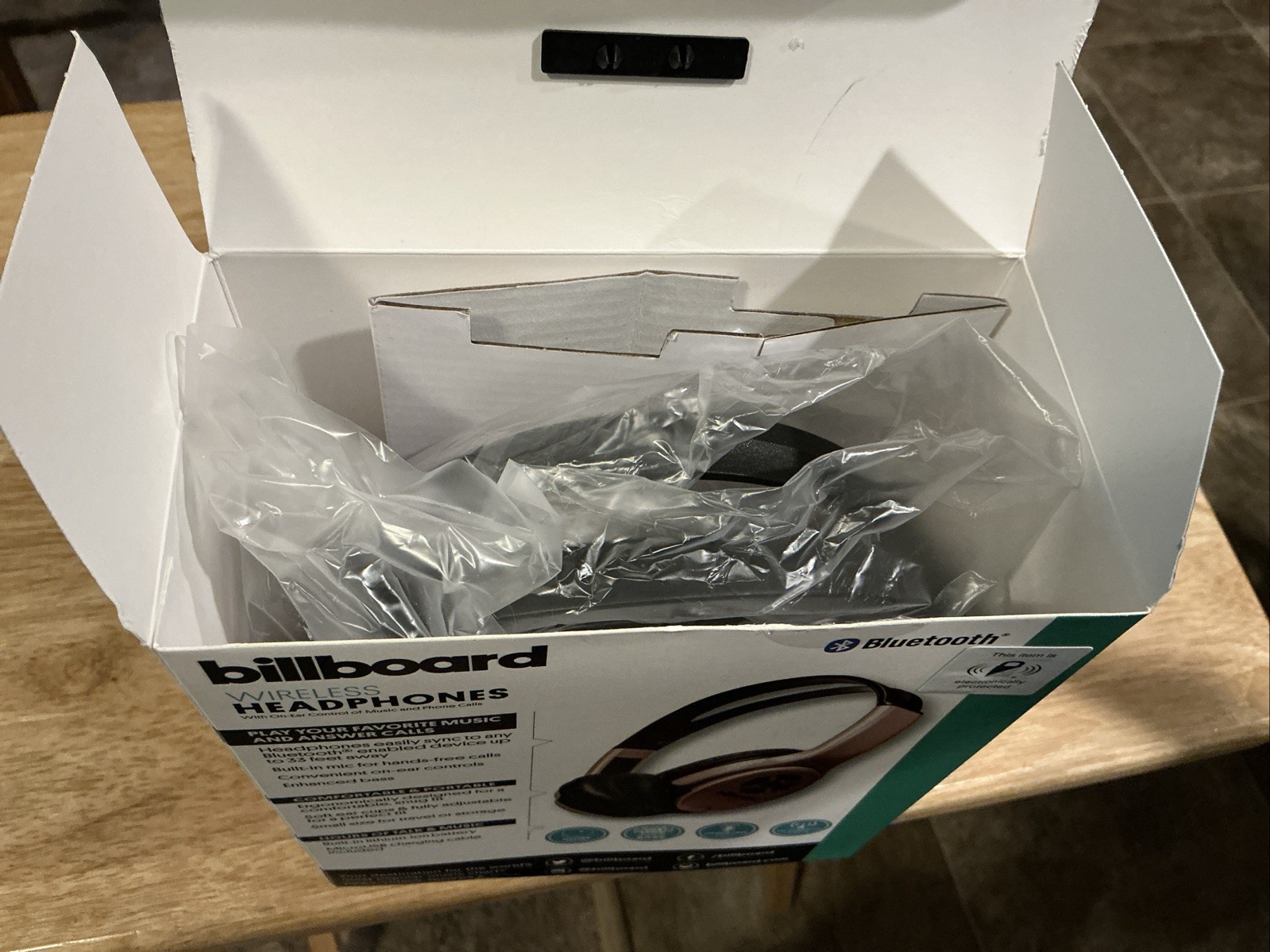 Billboard Bluetooth Wireless On-Ear Headphones Hands-Free Rose Gold NEW Open Box