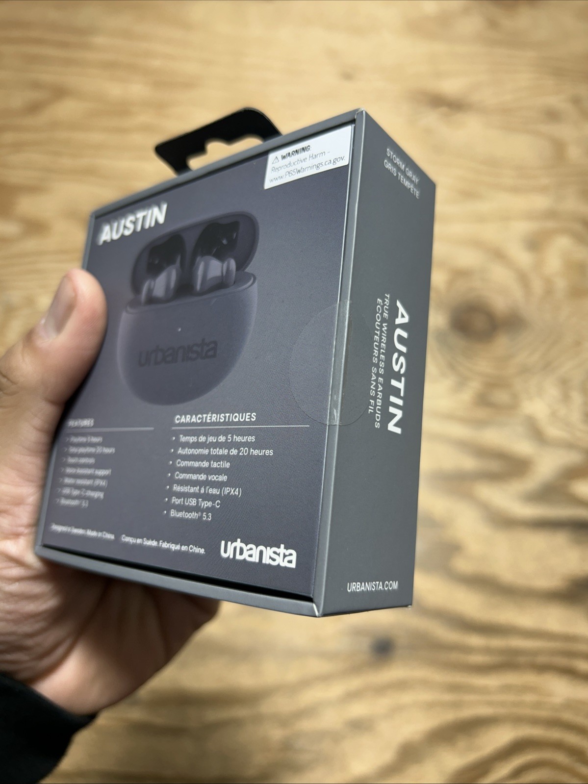 Urbanista Austin True Wireless Earbuds USB-C Biuetooth 5.3 IPX4 Color Storm Gray