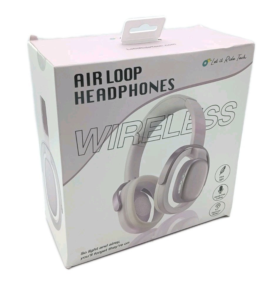 Air Loop Wireless Light Purple Open-Ear Headphones by Let It Ride Tech