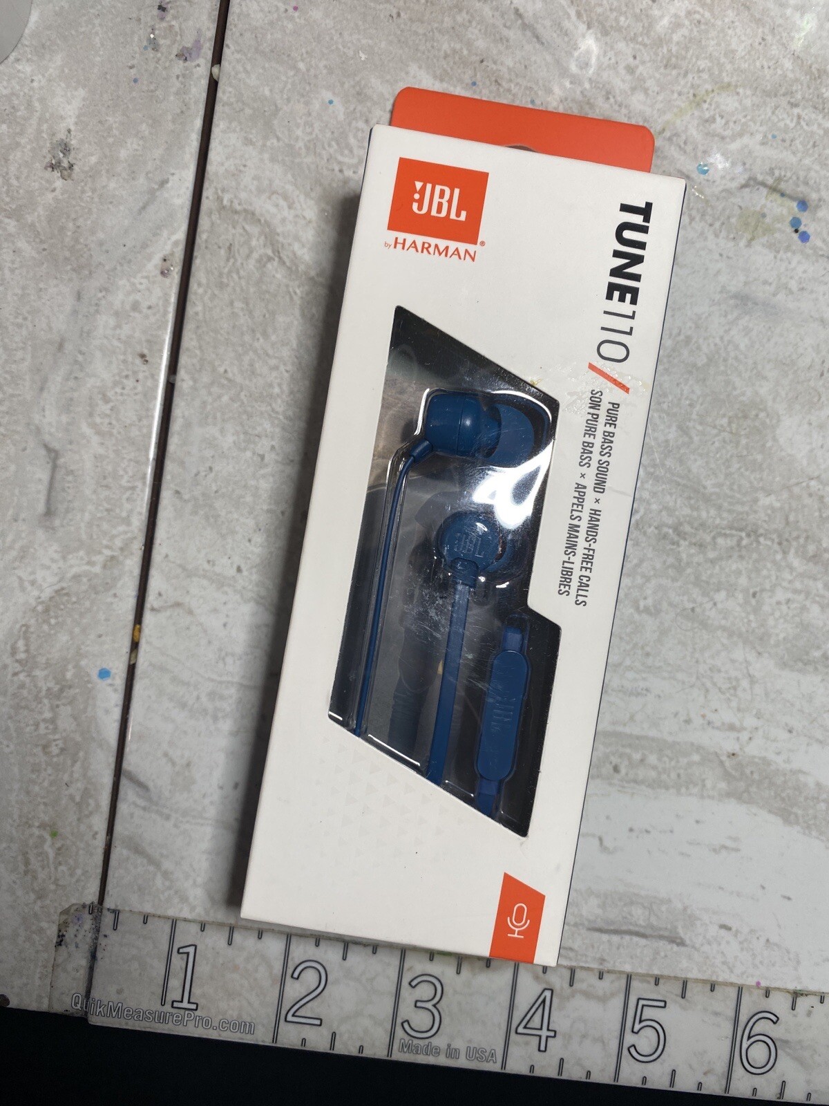 PACK OF 10 – JBL TUNE 110 Wired Navy Blue Headphones – New