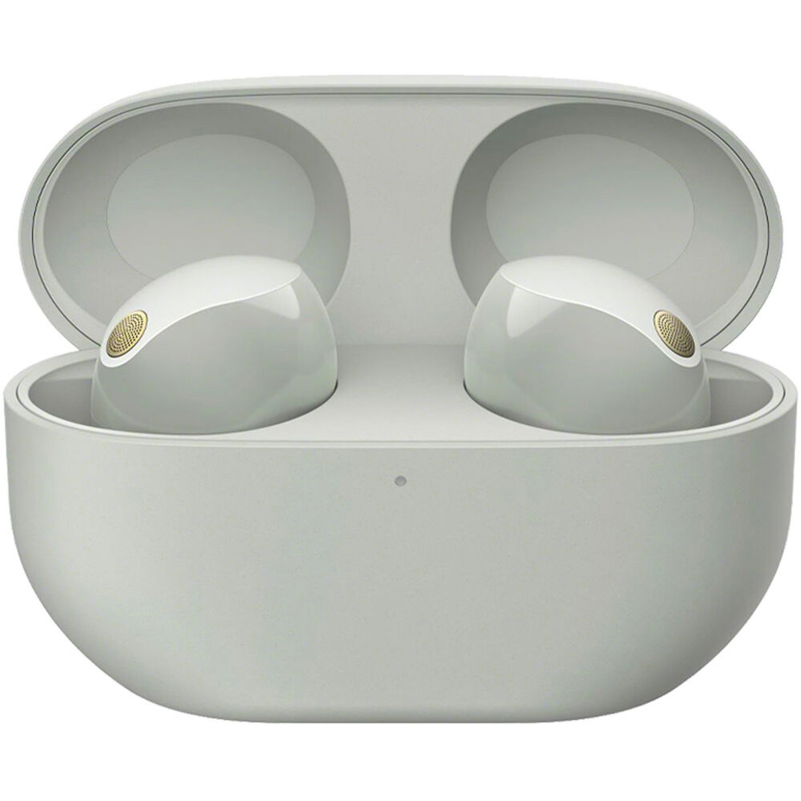 Sony Noise Canceling Truly Wireless Earbuds, Silver + Accessories + Warranty Kit