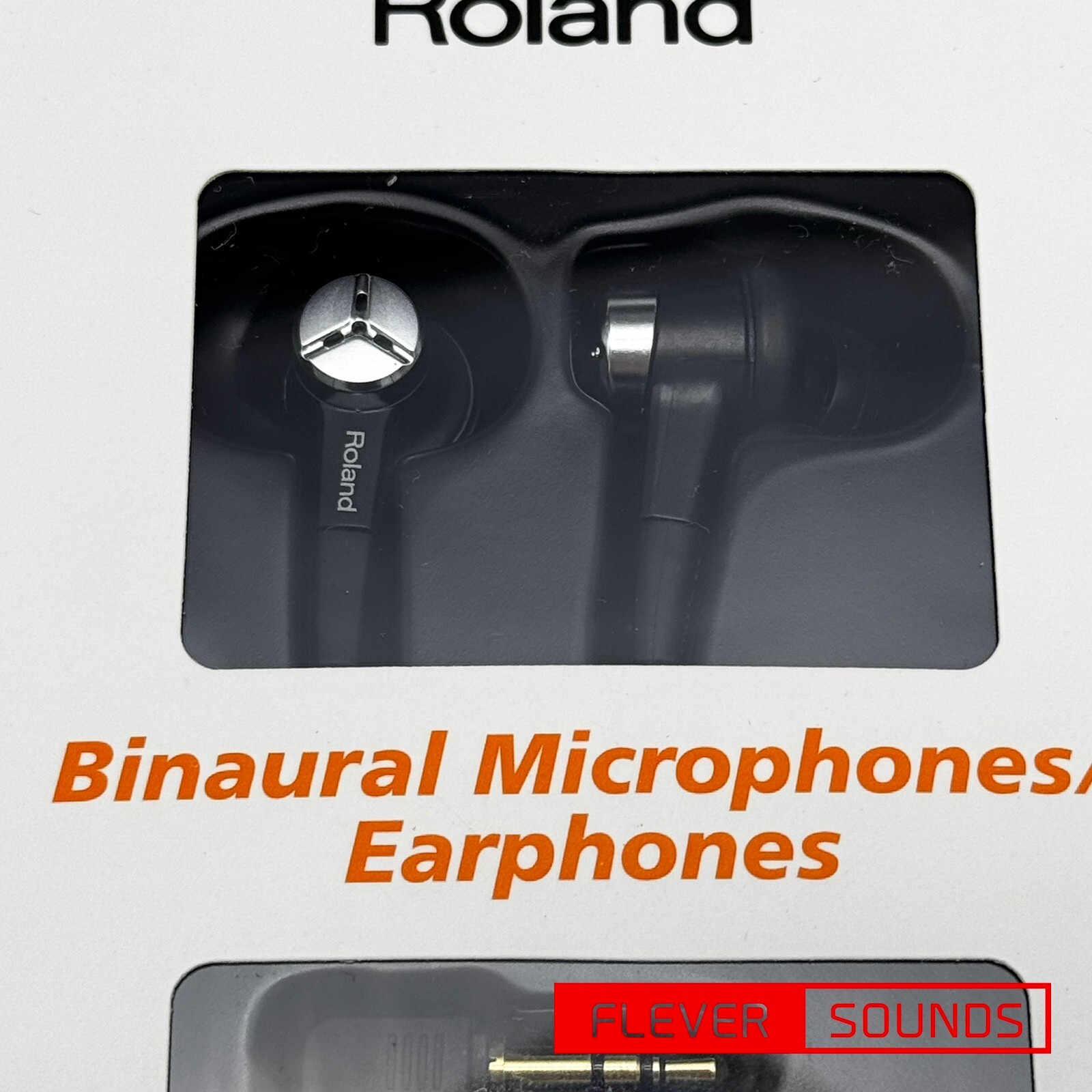 Roland CS-10EM Binaural Microphone Earphone ASMR w/Earpiece, Carrying Pouch