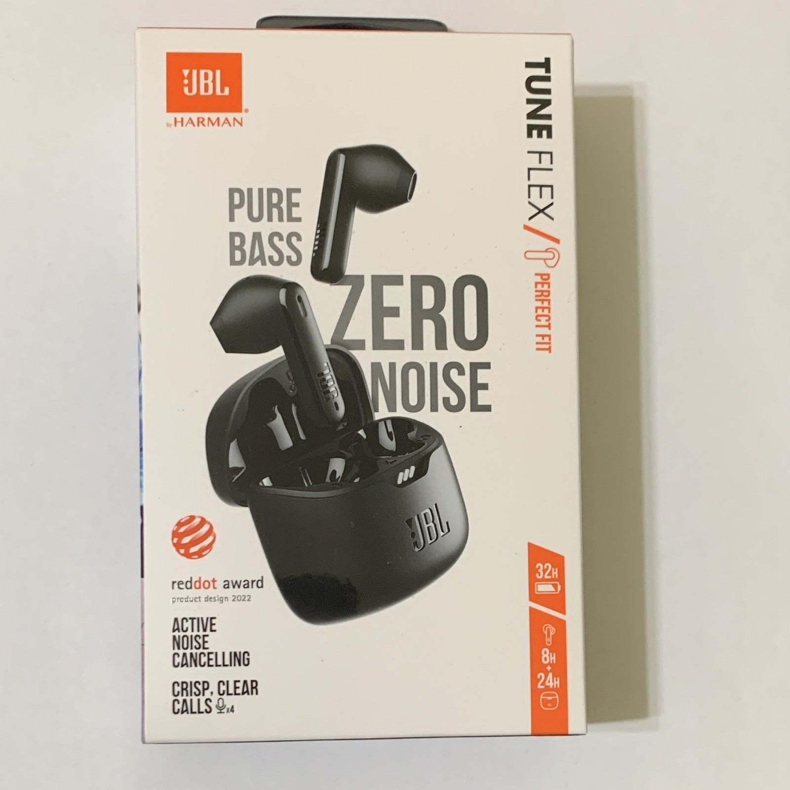 JBL Tune Flex True Wireless Earbuds Black Bluetooth Active Noise Cancellation