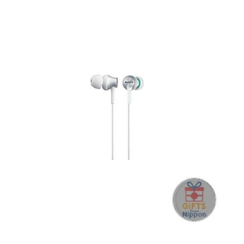 Sony MDR-EX450-W In-Ear Headphones White Aluminum Housing Hybrid Earpieces