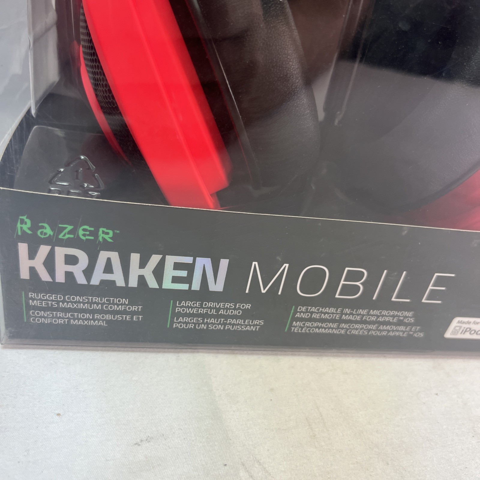 Razer Kraken Mobile Headphones Neon Red RZ04-01400300-R3U1