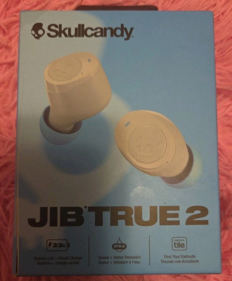 Skullcandy Jib True 2 Wireless Bluetooth Earbuds Chose Either Black Or Gray NIB