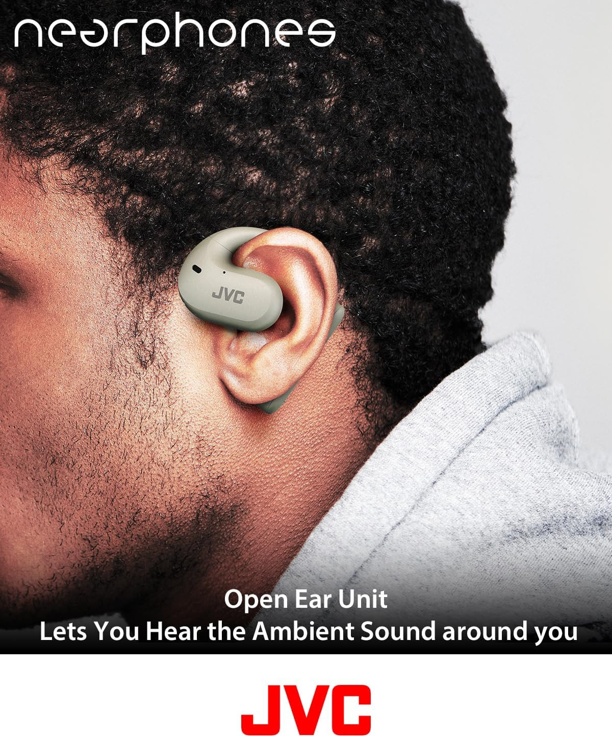 Nearphones Open Ear True Wireless Headphones with 16Mm Large Drivers for Powerfu