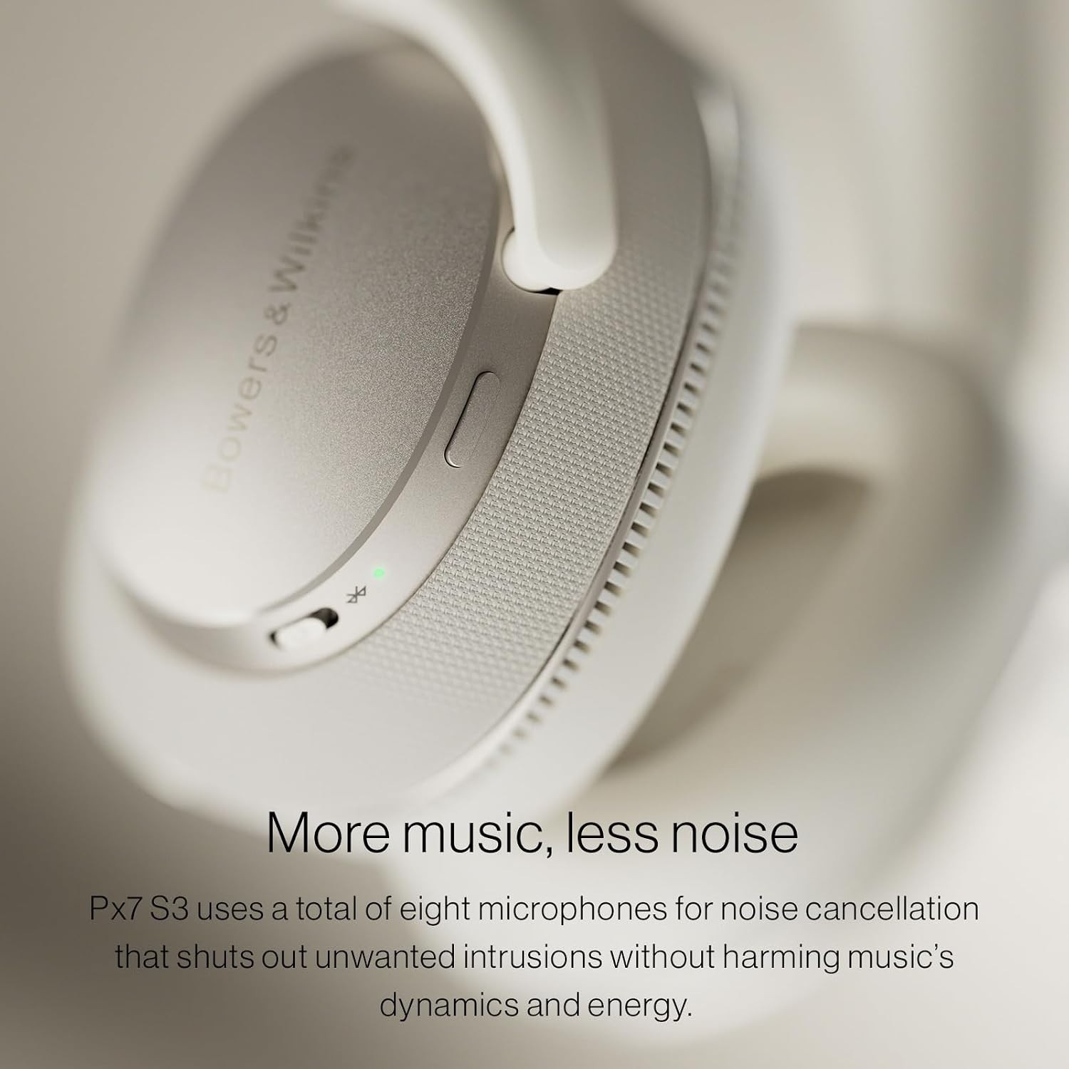 Bowers & Wilkins Px7 S3 White/Silver Wireless Bluetooth Over-Ear Headphones