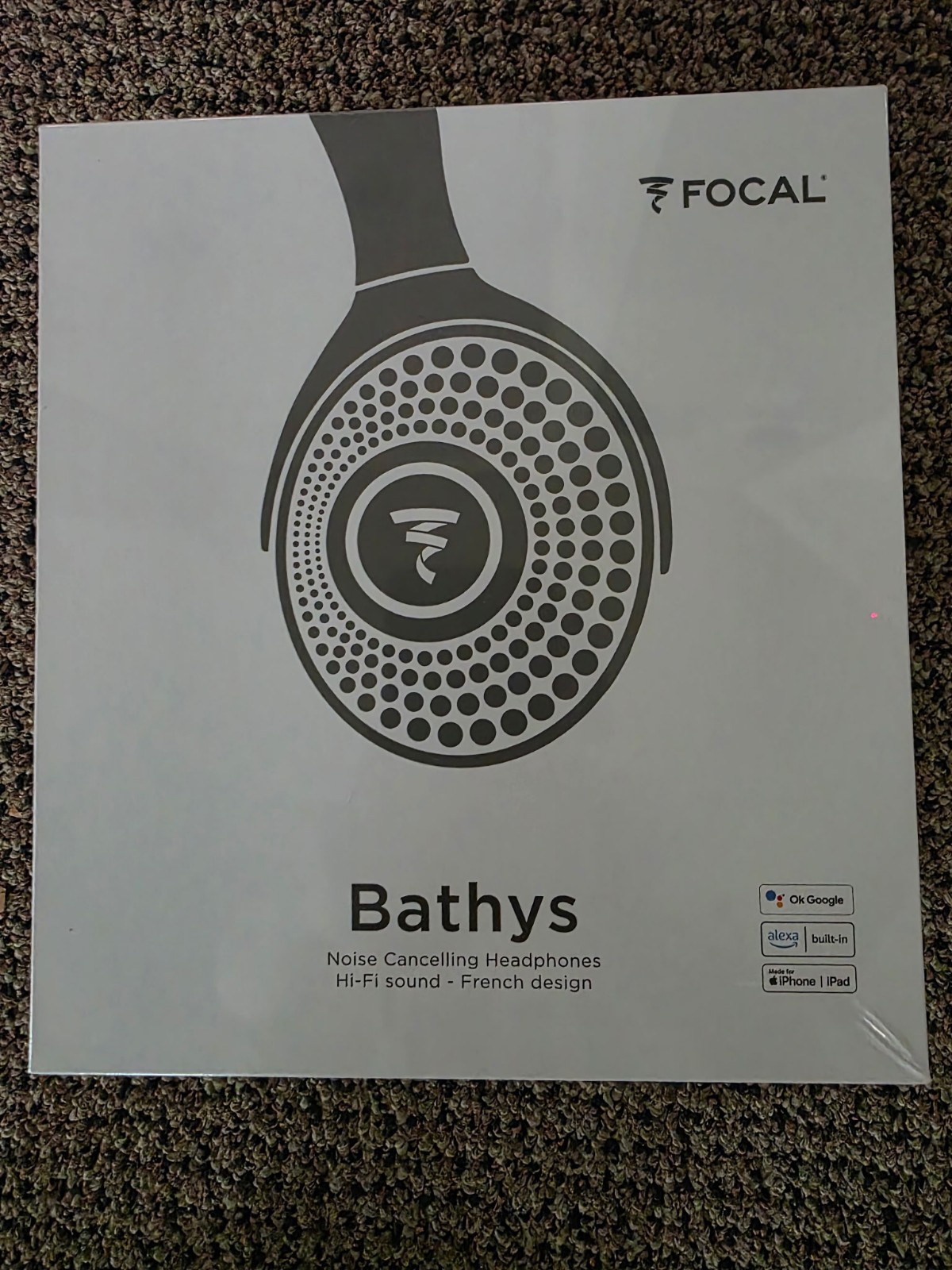Focal Bathys Wireless HiFi Sound Over Ear Noise Cancelling Headphones-Black/Gray