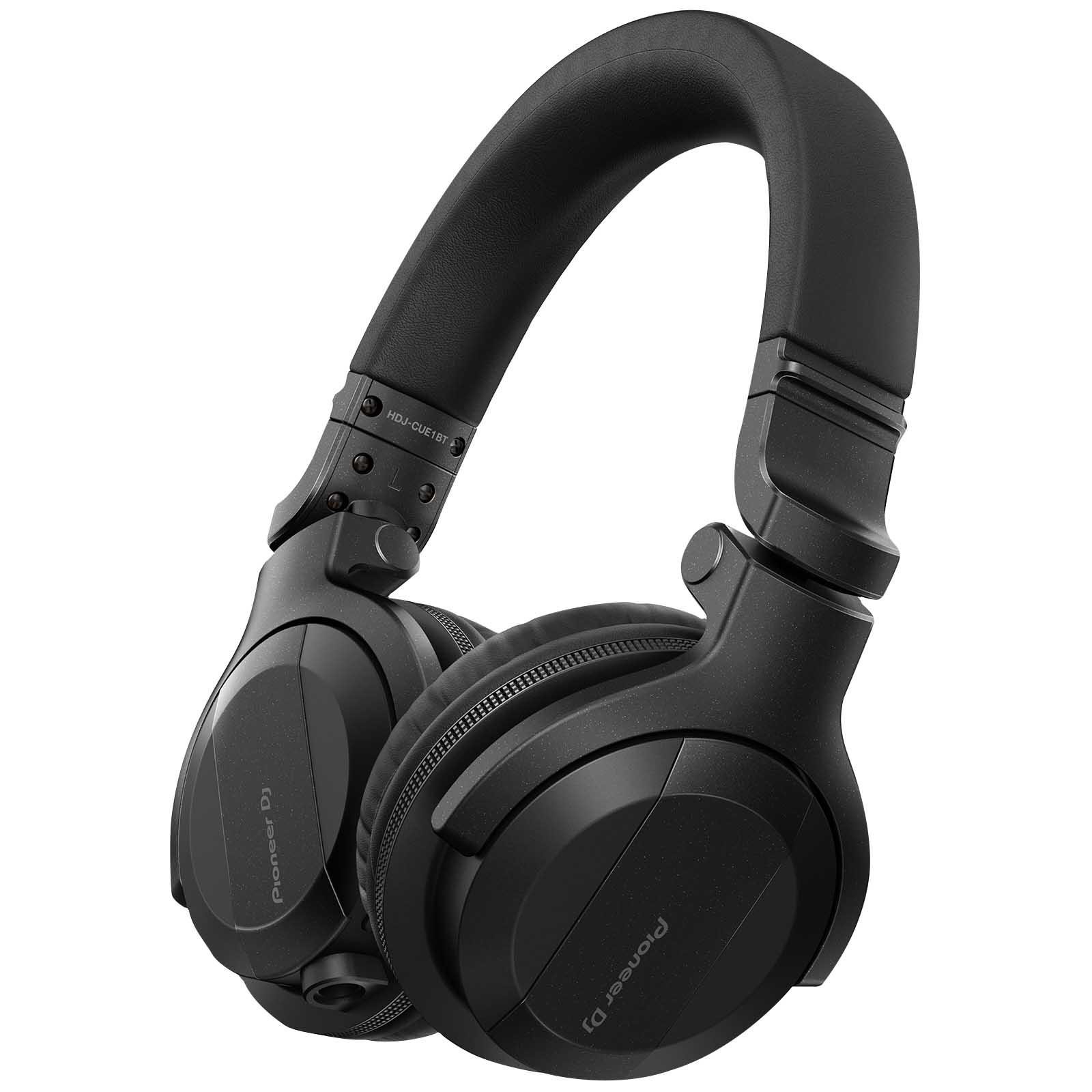 Pioneer DJ HDJ-CUE1BT Black Wireless Bluetooth Headphones Yellow Ear Pads & Case