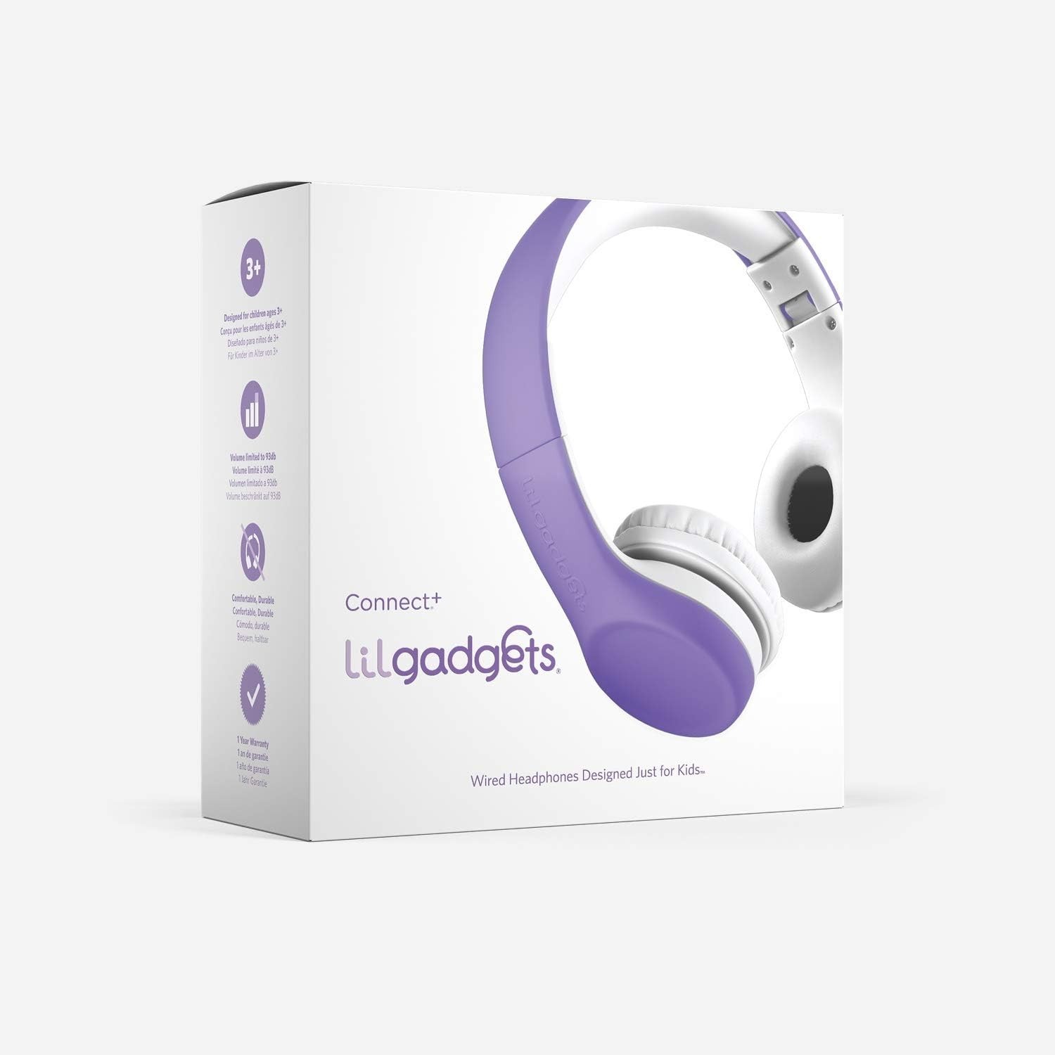 LilGadgets Connect+ Kids Headphones Wired Foldable School Headset SharePort