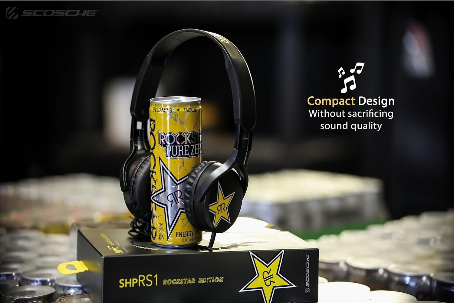 SCOSCHE Rockstar Edition On-Ear Lightweight Wired Headphones