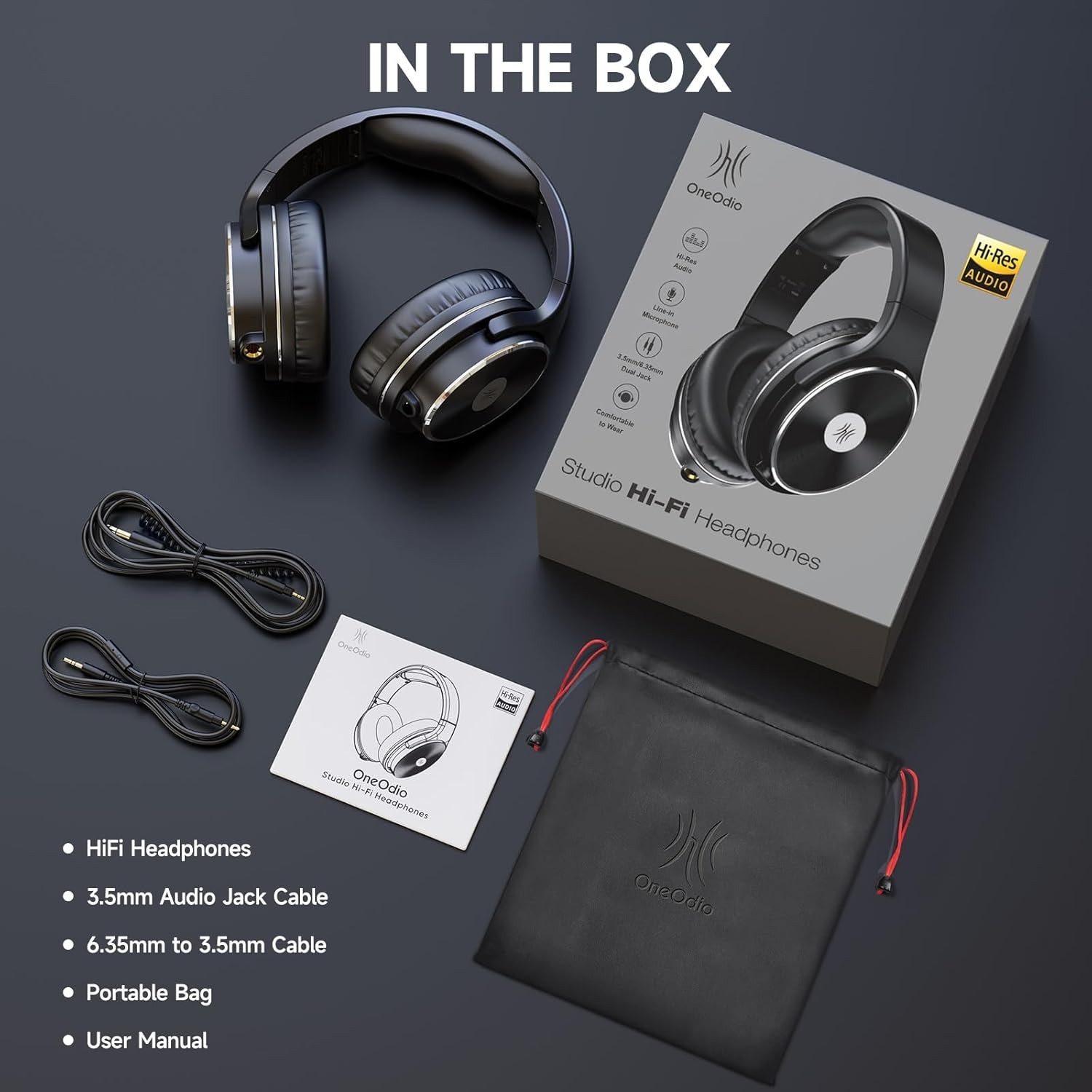 Detachable Dual Jack Headphones – Noise Isolation Technology