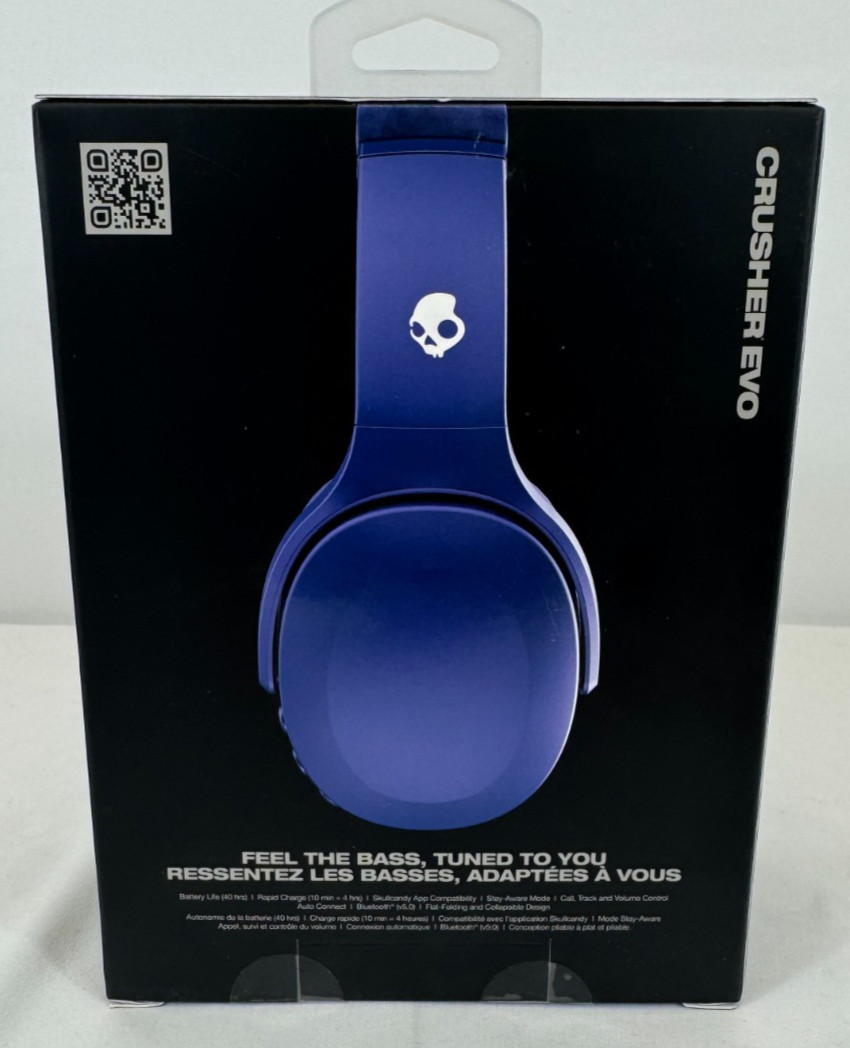 Skullcandy Crusher EVO Blue Bluetooth Headphones