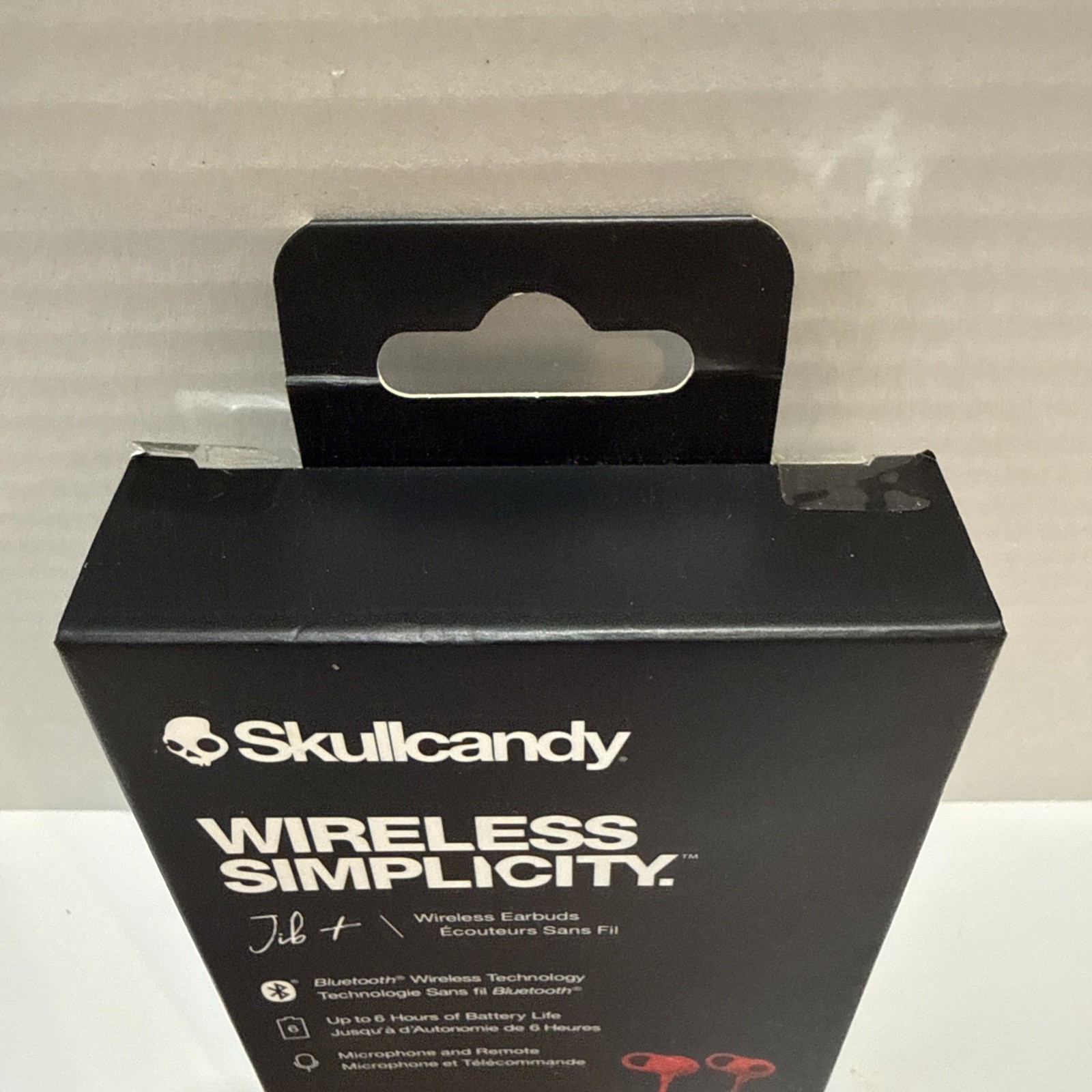 Skullcandy Jib + red Wireless In-Ear Headphones with inline mic & remote. New.