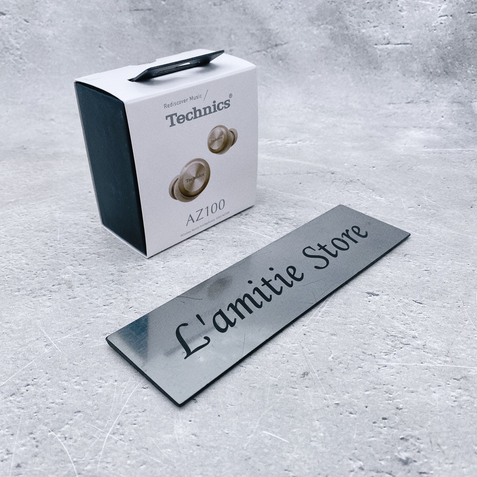 Technics EAH-AZ100-N Wireless Noise Cancelling Earbuds Bluetooth Champagne Gold