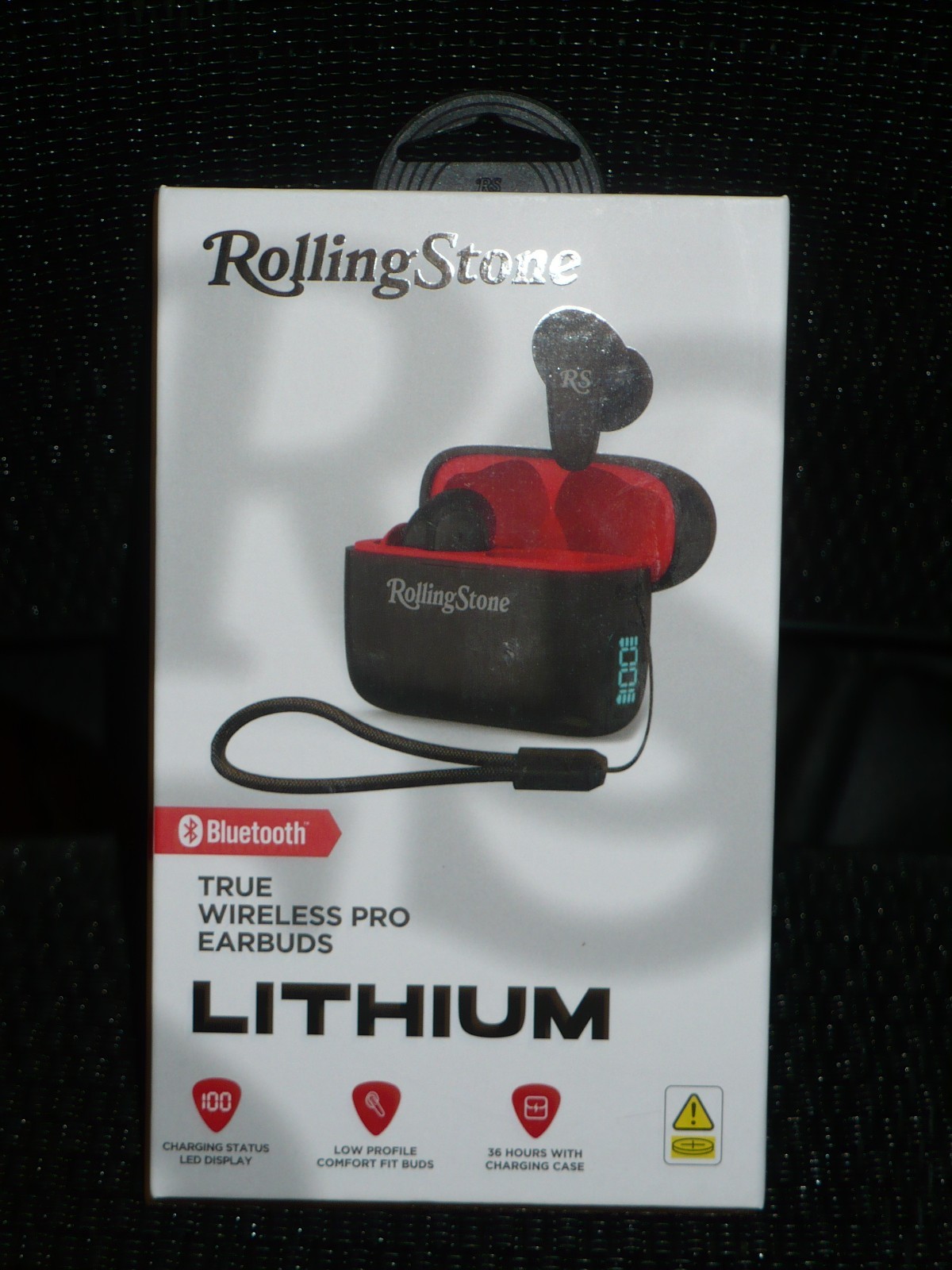 Rolling Stone Lithium Wireless Pro Earbuds, with Charging Case, Lasts 36hr