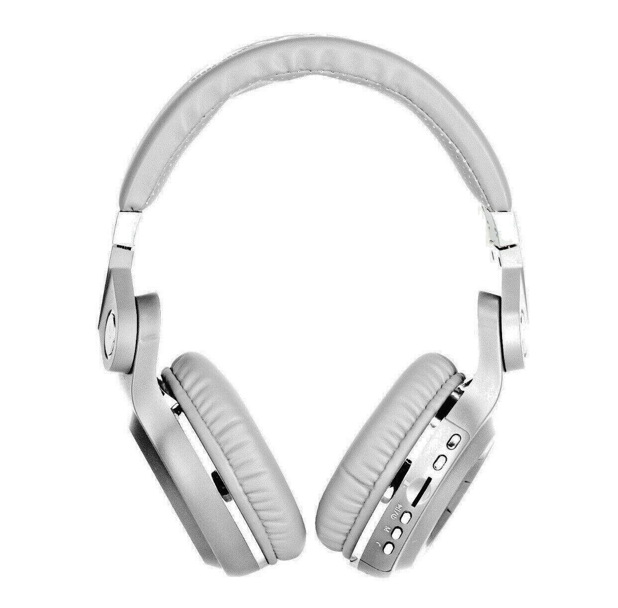 🔥 Vibes Studio Wireless Headset Bluetooth SD FM Radio WHITE/Silver Fodable NEW!