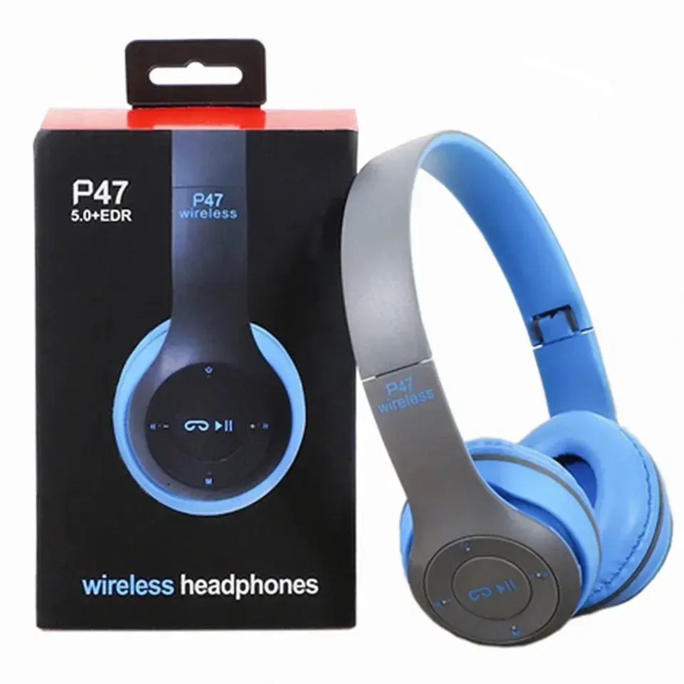 P47 Bluetooth over the ear Gaming Headphone Bundle With smartwatch