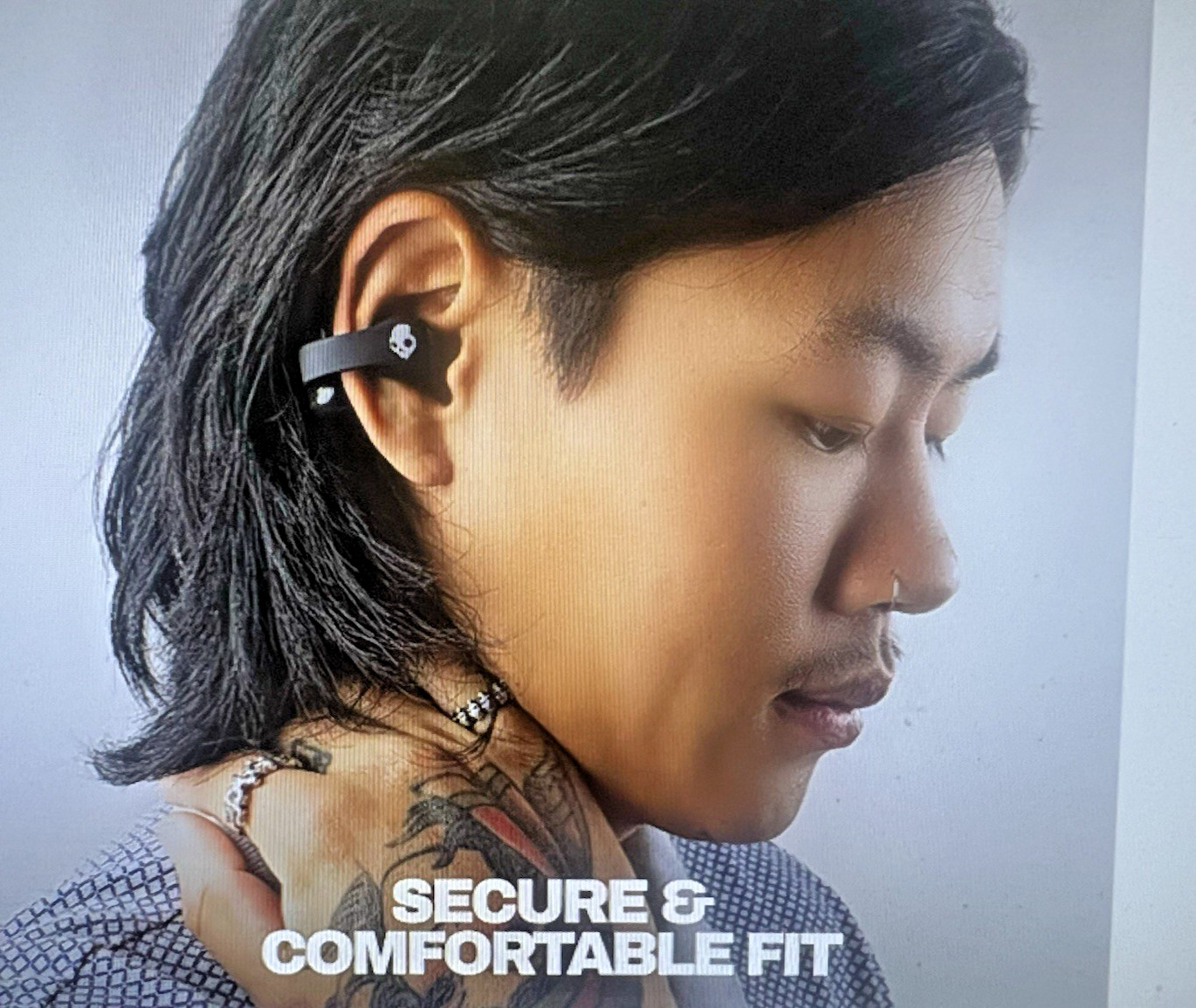Skullcandy Push 720 Open XT Bluetooth Wireless Open-Ear Ear-Hook Earbuds Blk NEW