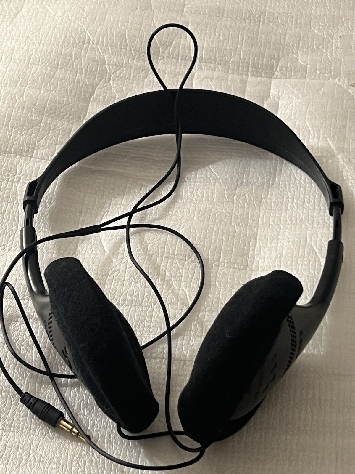 Vintage Sony MDR-027 Stereo Wired Headphones with New Foam Pads