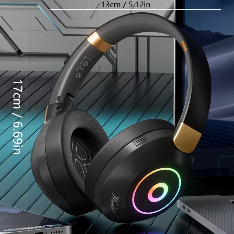 Long-Lasting Wireless Headphones with Wireless , Compatible for Smartphones/Tabl